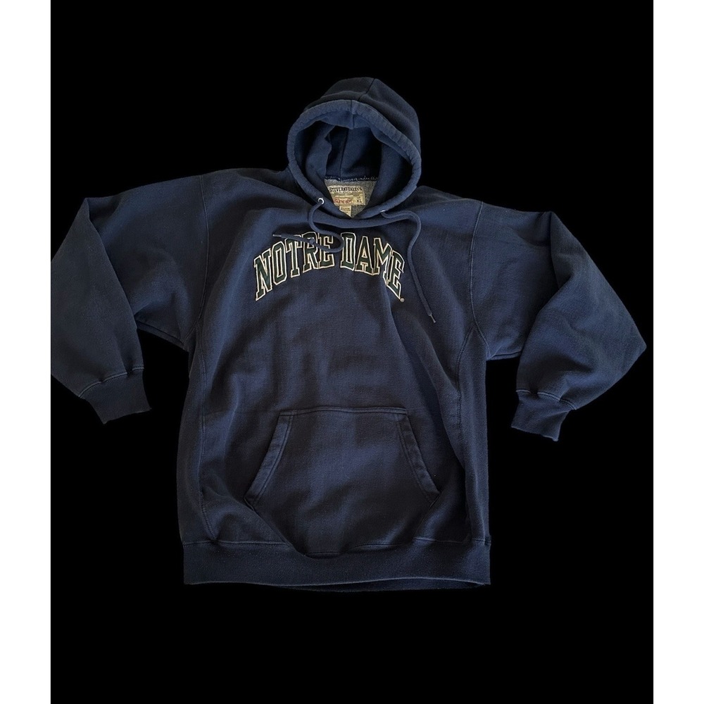 Vintage Notre Dame Fighting Irish Steve & Barry Hoodie XL Pullover Sweatshirt - Picture 8 of 10
